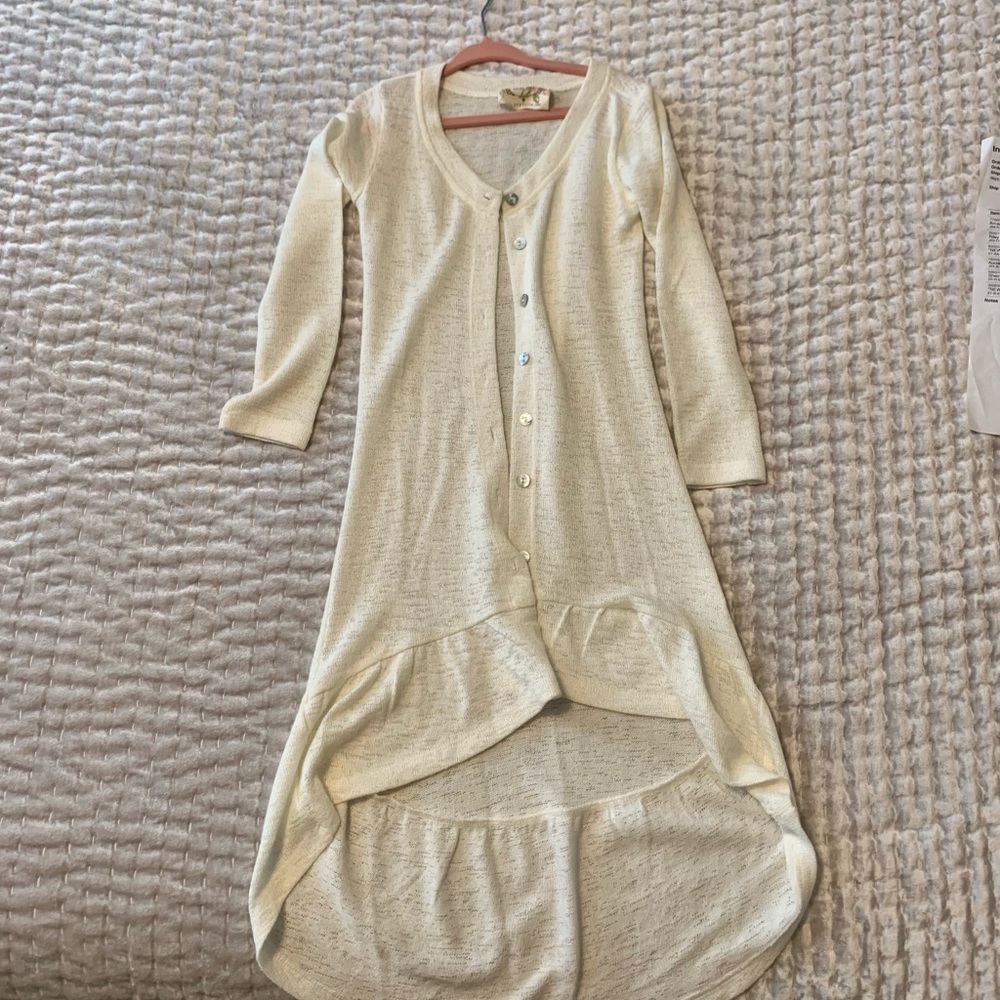 Joyfolie Riley Cardigan in Cream, size 5